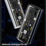 USAMS US-CD189 bílá / Power Bank / 9000 mAh / PD 20 W / QC 3.0 / LED displej (10KCD18902)