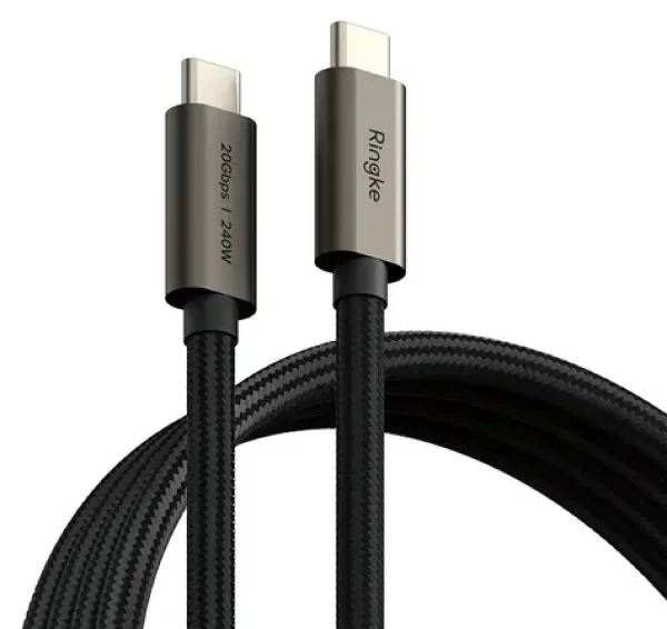 Ringke USB-C 3.2 2 m černá / USB-C kabel / PD 240 W