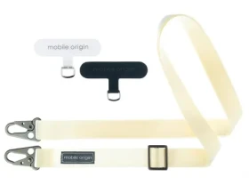 Mobile Origin Lanyard tape 25mm šňůrka bílá / 84 - 165cm (LYT-UNI-WHT)