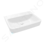 VILLEROY & BOCH - O.novo Umyvadlo 600x460 mm, bez přepadu, bez otvoru pro baterii, alpská bílá 4A416301