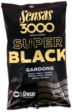 Sensas Krmítková směs 3000 Super Black 1kg - Gardons - Plotice,Sensas Krmítková směs 3000 Super Black 1kg - Gardons - Plotice