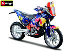 Motorka Bburago KTM 450 Rally (Dakar Rally) kov/plast 12cm v krabičce 17x11x7cm