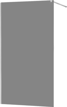 MEXEN - KIOTO Sprchová zástěna WALK-IN 100x200 cm 8 mm, chrom, kouřové sklo 800-100-101-01-40