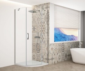 GELCO - TRINITY CHROM čtvrtkruhový kout 900x900 pravý, čiré sklo, GT6590CR-CH GT6590CR-CH