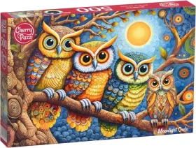 CHERRY PAZZI Puzzle Sovy za měsíčního svitu