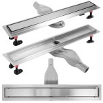 REA - Scarico lineare Neox Superflow BRUSH NICKEL 90 REA-G2708