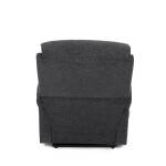 Křeslo polohovací elektrické, 1 motor, šedá látka, bezdrátové nabíjení pro mobilní telefon