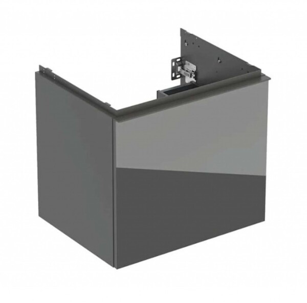 GEBERIT - Acanto Umyvadlová skříňka, 59x54x48 cm, 1 zásuvka, sklo/lávová 503.003.JK.2