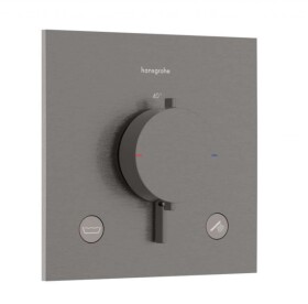 HANSGROHE - Ecostat Comfort E Termostatická baterie pod omítku, pro 2 spotřebiče, kartáčovaný černý chrom 33716340