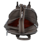 Městský moderní koženkový batůžek Melanie stylish, šedý