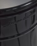 House Doctor Plechový odpadkový koš Sono Black 24 l, černá barva, kov