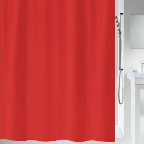 Spirella PRIMO sprchový závěs 120 x 200 cm červený / polyester (7610583125330)