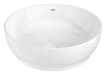 GROHE - Essence Umyvadlo na desku, průměr 45 cm, bez přepadu, bez otvoru pro baterii, alpská bílá 103560SH00