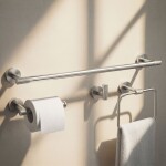 REA - Sada koupelnových doplňků GRID Brush Nickel 4 díly REA-06602