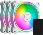 Cooler Master MasterFan MF120 Halo 3 ks + hub / Ventilátor / 120 mm / ARGB / Rifle Bearing / 30 dB / 4-pin PWM (MFL-B2DW-183PA-R1)