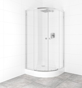 SAT - Set sprchového koutu a vaničky, čtvrtkruh 90x90 cm Multi Basic SIKOBKMUS90CRCH SIKOBKMUS90CRCH