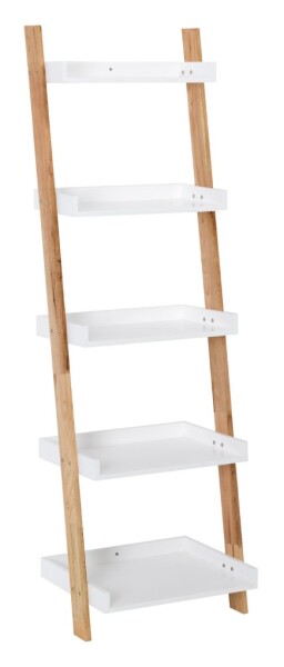 Set poličky a nosníků Naturel Home bílá/ořech mat 53,5x170x40 cm HOMEP5B HOMEP5B
