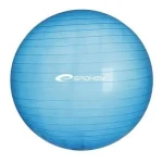 Spokey FITBALL T transparentní modrá 65 cm / Gymnastický míč / pumpička v balení (5901180323307)