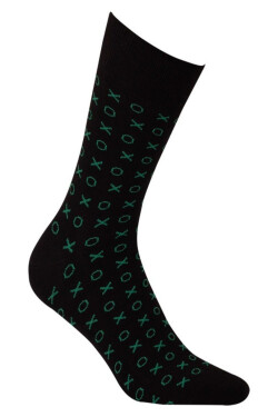 Vzorované pánské ponožky PERFECT MAN-CASUAL černá 39/41