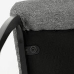Jídelní židle, šedá, látka, DCL-438 GREY2