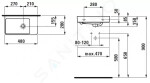 Laufen - Pro S Umývátko, 480x280 mm, bez otvoru pro baterii, s LCC, bílá H8159544001091