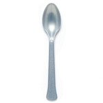 Lžíce stříbrná plastová 24 ks Lžíce stříbrná plastová 24 ks