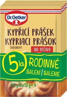 Dr. Oetker Kypřicí prášek do pečiva 5x12 g (60 g)