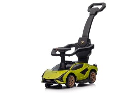 Mamido Dětské odrážedlo auto s vodící tyčí Lamborghini Sian zelené