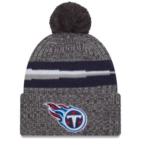 New Era Pánská zimní čepice Tennessee Titans NFL Gray 2023 Sideline Sport Knit
