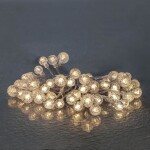 STAR TRADING Venkovní světelný řetěz Berry – 50 LED žárovek, čirá barva, plast