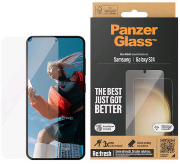 PanzerGlass UWF Ochranné sklo pro Samsung Galaxy S24 / Instalační set (7350)