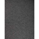 Židle jídelní, snadno čistitelná šedá látka, černý matný lak, kovové nohy