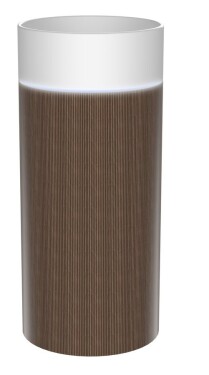 SAPHO - OASIS keramické umyvadlo volně stojící ø 40x89cm, bílá/dub cardamom AS408-K2776