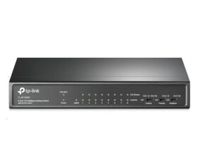 TP-Link CCTV switch TL-SF1009P (8x100Mb/s, 1x100Mb/s uplink, 8xPoE+, 65W, fanless) EDF_438494
