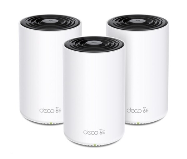 TP-Link Deco XE75 Pro(3-pack) WiFi6E Mesh (AXE5400,2,4GHz/5GHz/6GHz,1x2,5GbELAN/WAN,2xGbELAN) EDF_438729