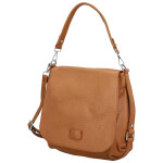 Trendy dámská koženková crossbody kabelka Naiara, hnědá