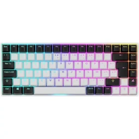 Sharkoon SGK50 S3 bílá / herní klávesnice / mechanická / drátová / RGB / Gateron Yellow spinač / PT (4044951039708)