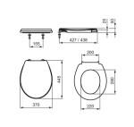 IDEAL STANDARD - WC sedátko, bílá W302701