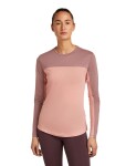 ICEBREAKER Wmns 125 Cool-Lite Sphere LS Tee CB, Blush/Summit/Cb (vzorek) velikost: S