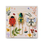 Rifle Paper Co. Kancelářské sponky Curio – set 3 ks, zlatá barva, kov