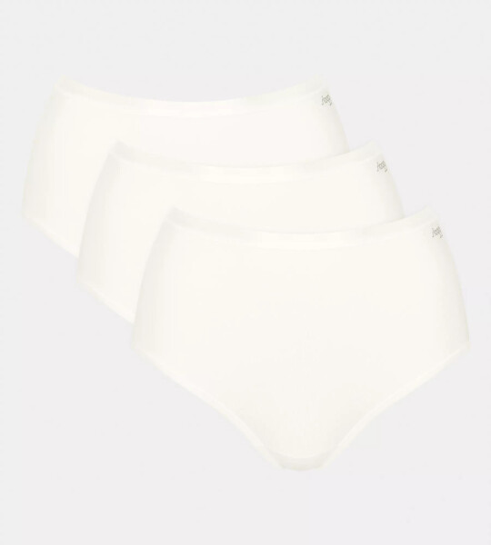 Dámské kalhotky GO Daily Cotton Highwaist 3P - WHITE - bílé 00GZ - SLOGGI WHITE XL