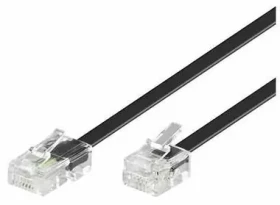 MicroConnect Modulární kabel RJ11 - RJ45 10m černá (MPK460S)