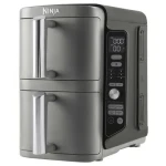 Rozbaleno - Ninja SL400EU strříbrná / Horkovzdušná fritéza / 2470W / 2x 4.75 L / 6 programů / 2 koše / rozbaleno (SL400EU.rozbaleno)