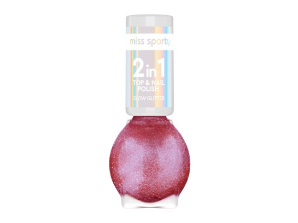 Miss Sporty Lak na nehty Glow Glitter 90
