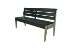 ROJA POOL dřevěná lavice - ČERNÁ/ŠEDÁ