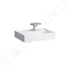 Laufen - Kartell Umyvadlo 600x460 mm, s 1 otvorem pro baterii, SaphirKeramik, s LCC, bílá H8103354001111