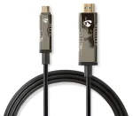Nedis USB-C - HDMI AOC 50 m černá / Kabel HDMI / Aktivní optický / 18 Gbps (CCBG6410BK500)
