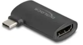 Delock USB-C - HDMI černá / Adaptér / pravoúhlý konektor USB-C / 4K60 Hz (3840 x 2160) (64289)