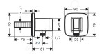 HANSGROHE - Fixfit Sprchové kolínko s držákem, chrom 26887000