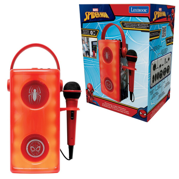 Lexibook bluetooth reproduktor Spiderman s mikrofonem a světelnými efekty - Alltoys Lexibook
